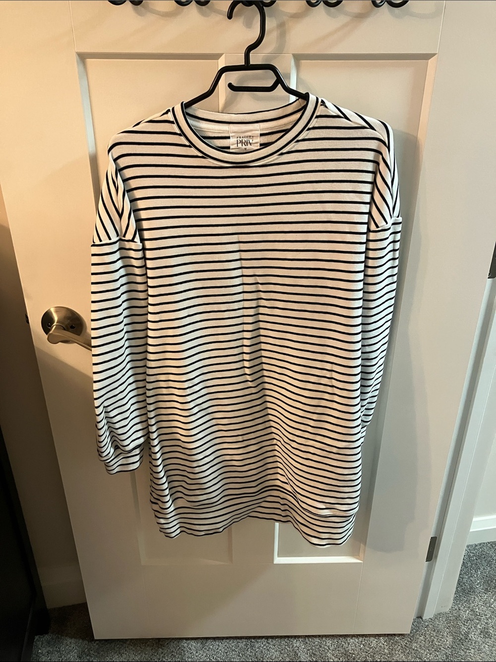 Fraiche striped sweatshirt dress